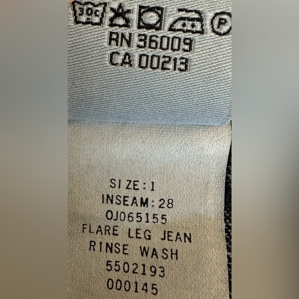 Vintage Y2K Calvin Klein Mid-Rise Flare Double Stone Wash Jeans Size 1 - Picture 11 of 12